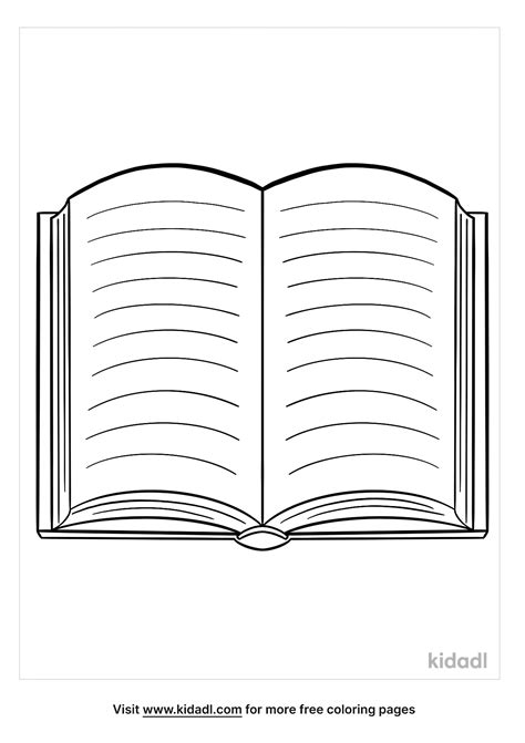 Free Open Book Coloring Page Coloring Page Printables Kidadl