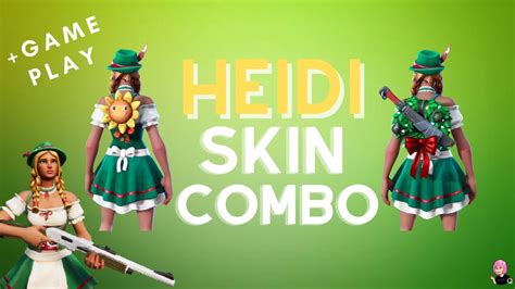 New Heidi Skin Showcase Combos Fortnite Heidi Skin Gameplay Youtube