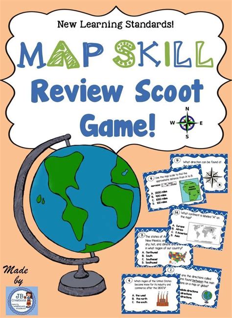 Review Key Map Skills In A Fun Interactive Way Students Will Scoot