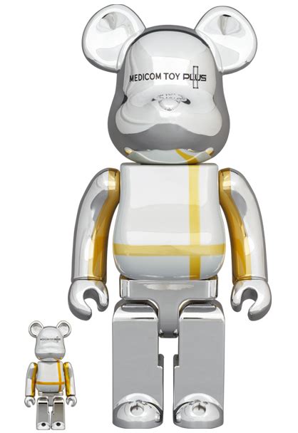 Medicom Toy Be Rbrick Medicom Toy Plus Silver Chrome Ver