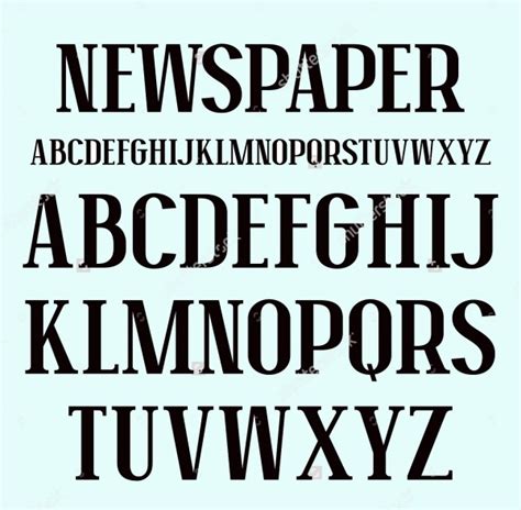 If your cover letter includes a heading with your name and contact details you may choose to make. FREE 9+ Newspaper Fonts in TTF | OTF