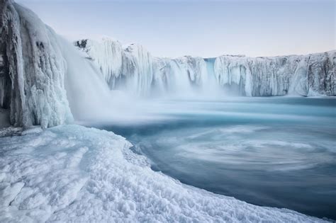 The Frozen World Waterfall Iceland Waterfalls Famous Waterfalls