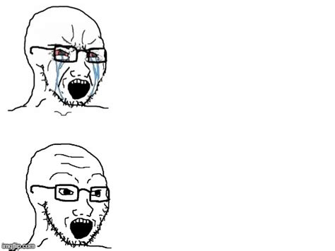 crying hypocrite wojak blank template imgflip