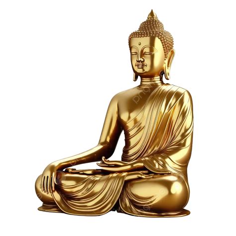Buddha God Golden Sitting Buddha Lord Buddha Buddhism Png