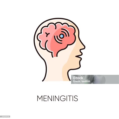 Meningitis Rgb Color Icon Contagious Meningococcal Disease Dangerous