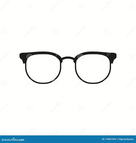 Eyeglasses Icon Simple Vector Image Stock Illustration Illustration