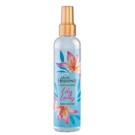 scentsations lily lovely body spritzer oh so heavenly
