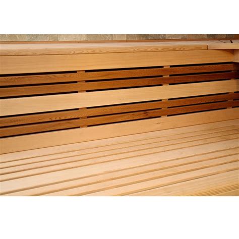 Aleko Canadian Hemlock Indoor 6 Person Wet Dry Sauna With Led Lights