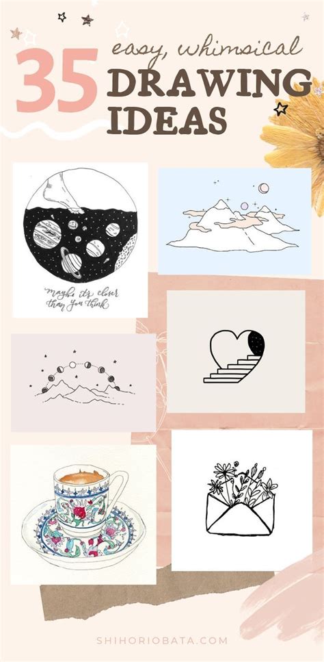 35 Cool Easy Whimsical Drawing Ideas Easy Drawings Doodle Drawings