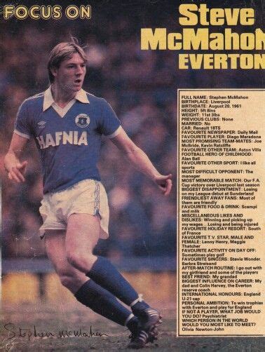 Shoot Magazine In Focus On With Steve Mcmahon Of Everton