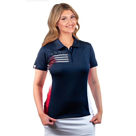 Antigua Antigua Womens Liberty Short Sleeve Polo Shirt