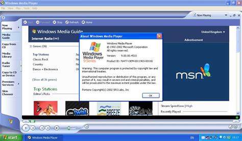 Andrea Sites Windows Media Player 9 On Windows Xp