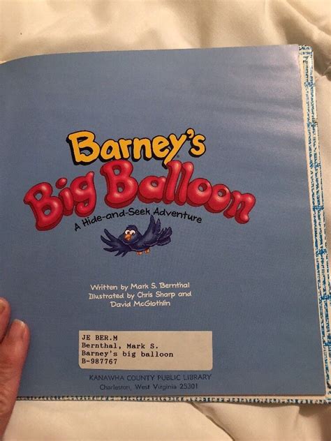 Barneys Big Balloon A Hide And Seek Adventure 1995 Ebay