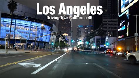 4k Los Angeles🇺🇸 Night Drive Figueroa Street Driving Downtown Youtube