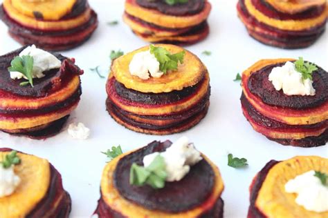 Roasted Sweet Potato And Beet Stacks Eat The Gains