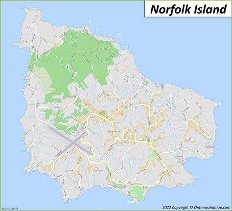 Norfolk Island Map Detailed Maps Of Territory Of Norfolk Island