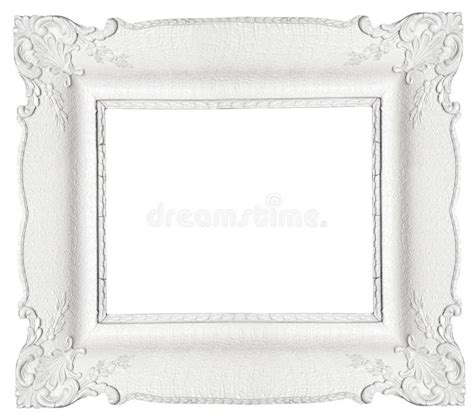 White Baroque Frame Stock Photo Image Of Custom Ornamental 32263754