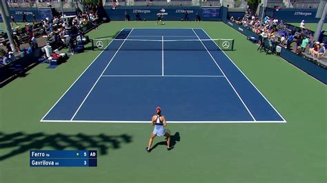 12.03.97, 24 years wta ranking: Fiona Ferro vs. Daria Gavrilova | US Open 2019 R1 ...