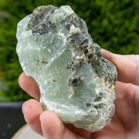Raw Prehnite With Epidote 1 The Crystal Council