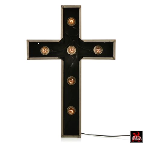Lighted Church Cross Sign 69 Antique Signs For Sale At Griffin Trading