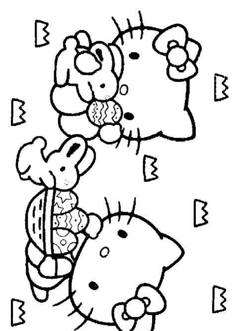 HELLO KITTY COLORING PAGES