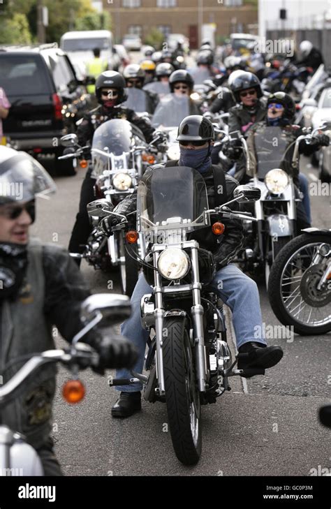 Bikers During The Harley Davidson Celebrity Bike Ride At Warrs Harley