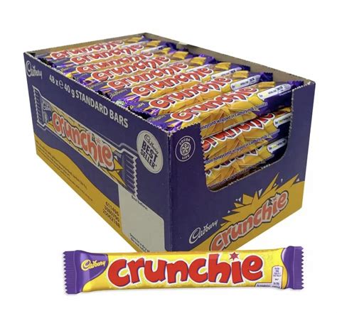 cadbury crunchie 48x40g brits r u s