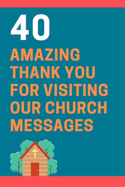 40 Thank You For Visiting Our Church Messages