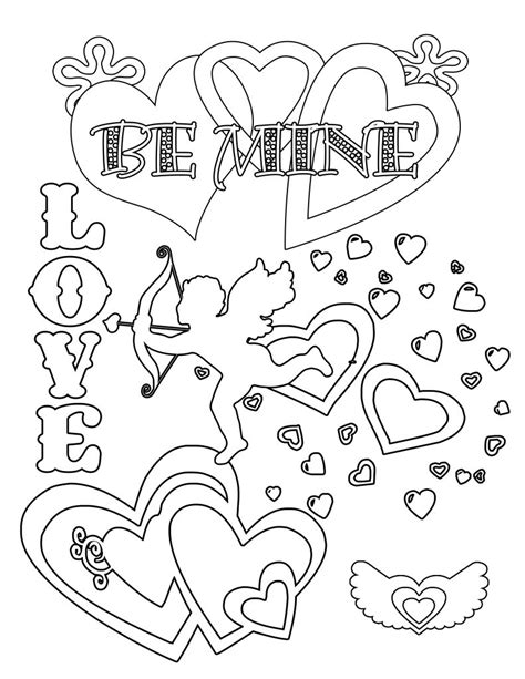 We found for you 15 pictures from the collection of heart coloring cat! Valentine Coloring Pages - Best Coloring Pages For Kids