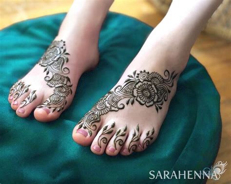 Simple Arabic Mehndi Designs For Feet