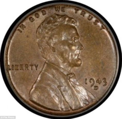 Rare 1943 Lincoln Penny Sells For 1million Daily Mail Online