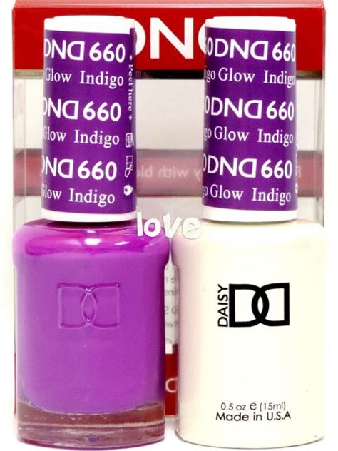 DND Daisy Gel Polish Soak Off 0 5fl Oz LED UV Duo DND660 Indigo Glow