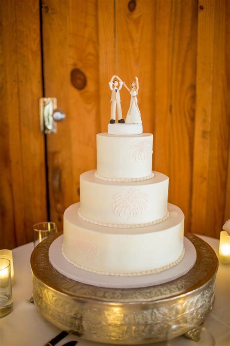 Simple Three Tier Buttercream Wedding Cake