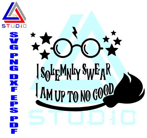 I Solemnly Swear that I am Up to No Good Svg svg files for | Etsy