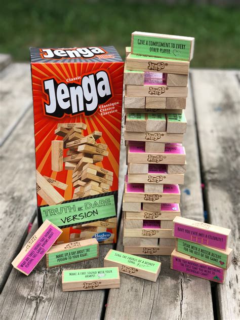 Truth Or Dare Jenga Truth Or Dare Jenga Jenga Fun Drinking Games