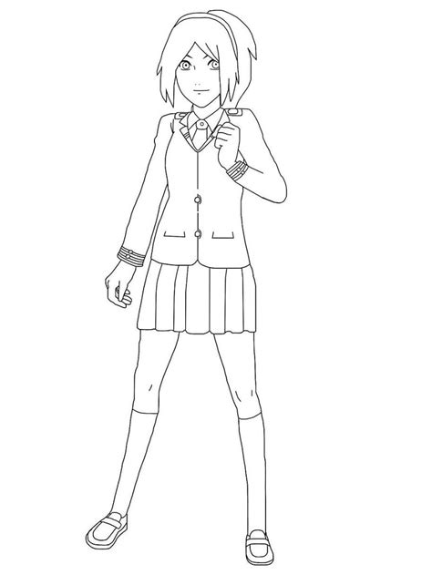 Printable Sakura Haruno Coloring Pages Anime Coloring Pages