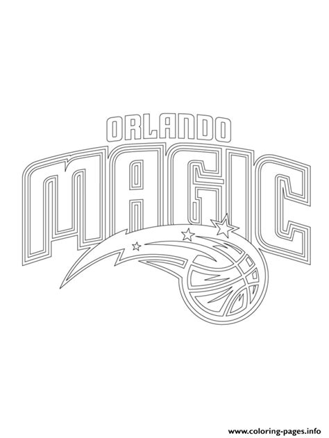 Today's popular coloring pages for kids. Orlando Magic Logo Nba Sport Coloring Pages Printable