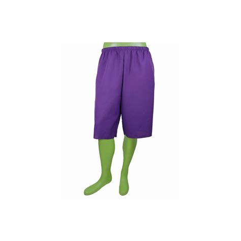 Incredible Hulk Purple Adult Costume Shorts Pants