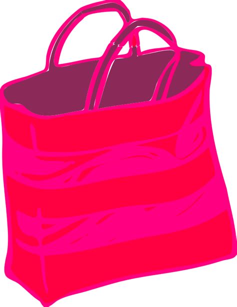 Shopping Bags Pink Shopping Bag Clipart Wikiclipart