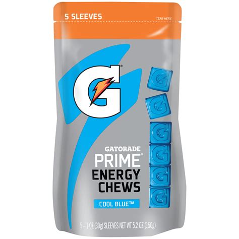 Gatorade Prime Cool Blue Energy Chews 52 Oz
