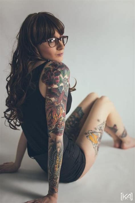 Tattooed Girl Girl Tattoos Tattoos Inked Girls