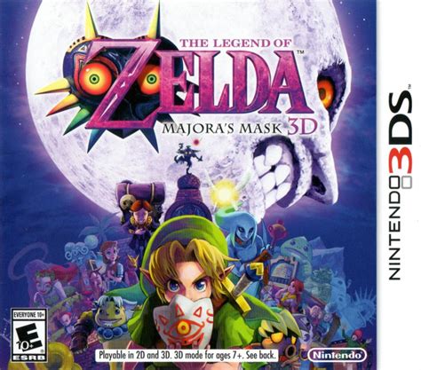 The Legend Of Zelda Majoras Mask 3d 2015 Nintendo 3ds Box Cover Art