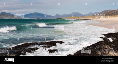 Traigh Lar Beach Isle Of Harris Outer Hebrides Scotland Panormaic