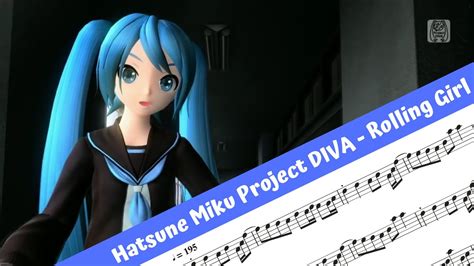 Hatsune Miku Project Diva Rolling Girl Flute Youtube