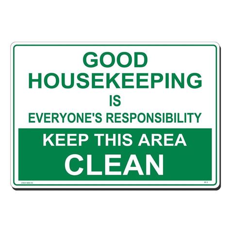 20 In X 14 In Good Housekeeping Sign Printed On More Durable Thicker