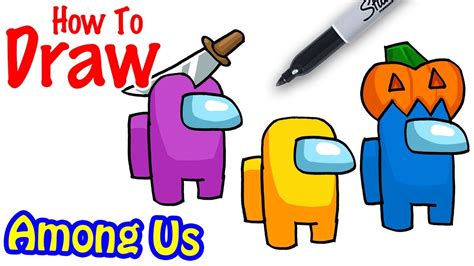 The Best 10 Among Us Character Drawing Easy Step By Step Safetrendarea