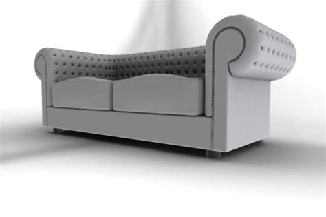 Sofa Chesterfield Step Iges 3d Cad Model Grabcad