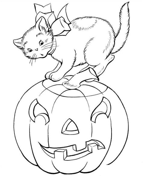 Cute Black Cat Coloring Pages - Free Printable Coloring Pages