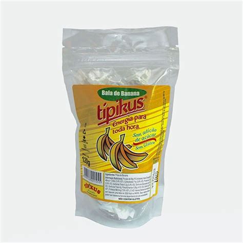 Bala De Banana Sem Açúcar 120g Brandello Distribuidora