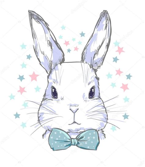 Pensez y image mentionne plus haut. Tête de mignon lapin de dessin animé — Image vectorielle ...
